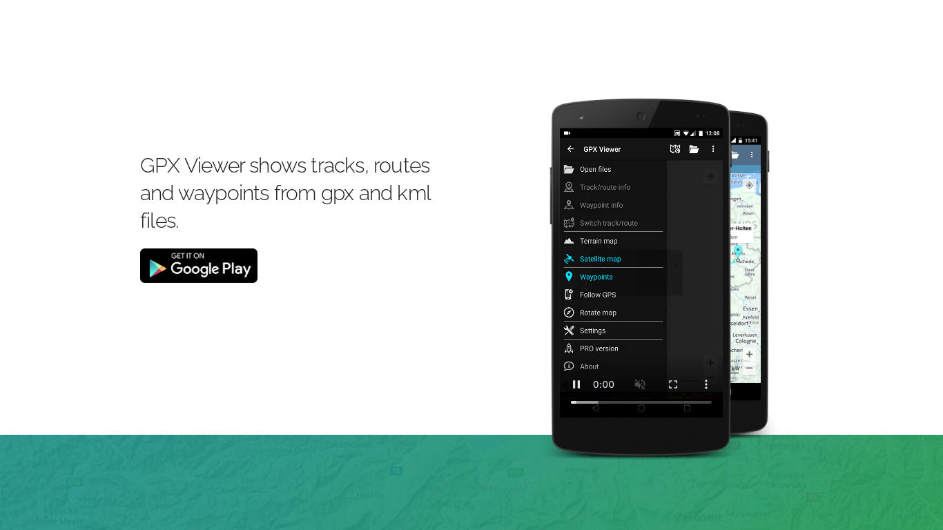 GPX Viewer Landing page