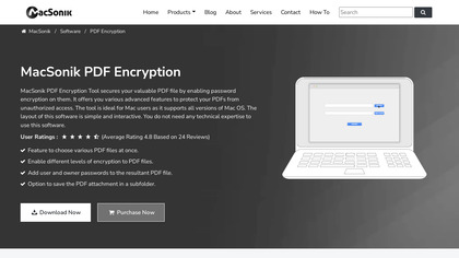 MacSonik PDF Encryption Tool image