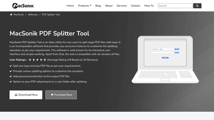 MacSonik PDF Splitter Tool image