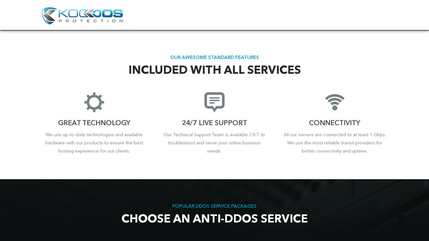 KoDDOS.net Landing Page