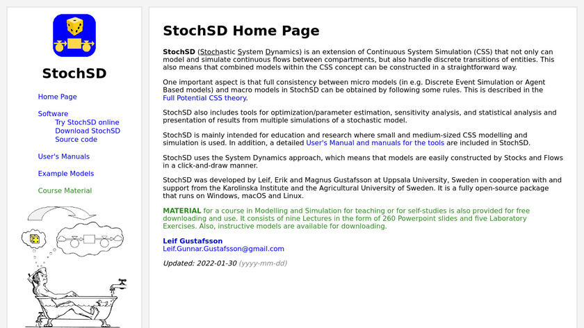 StochSD Landing Page