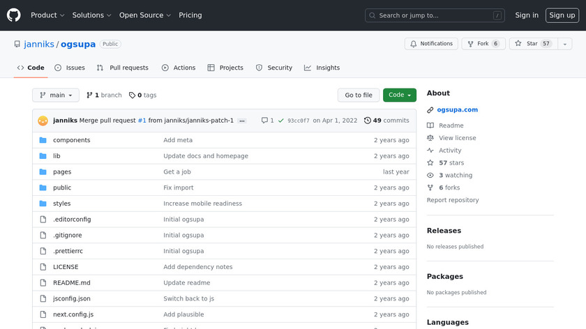 ogsupa Landing Page