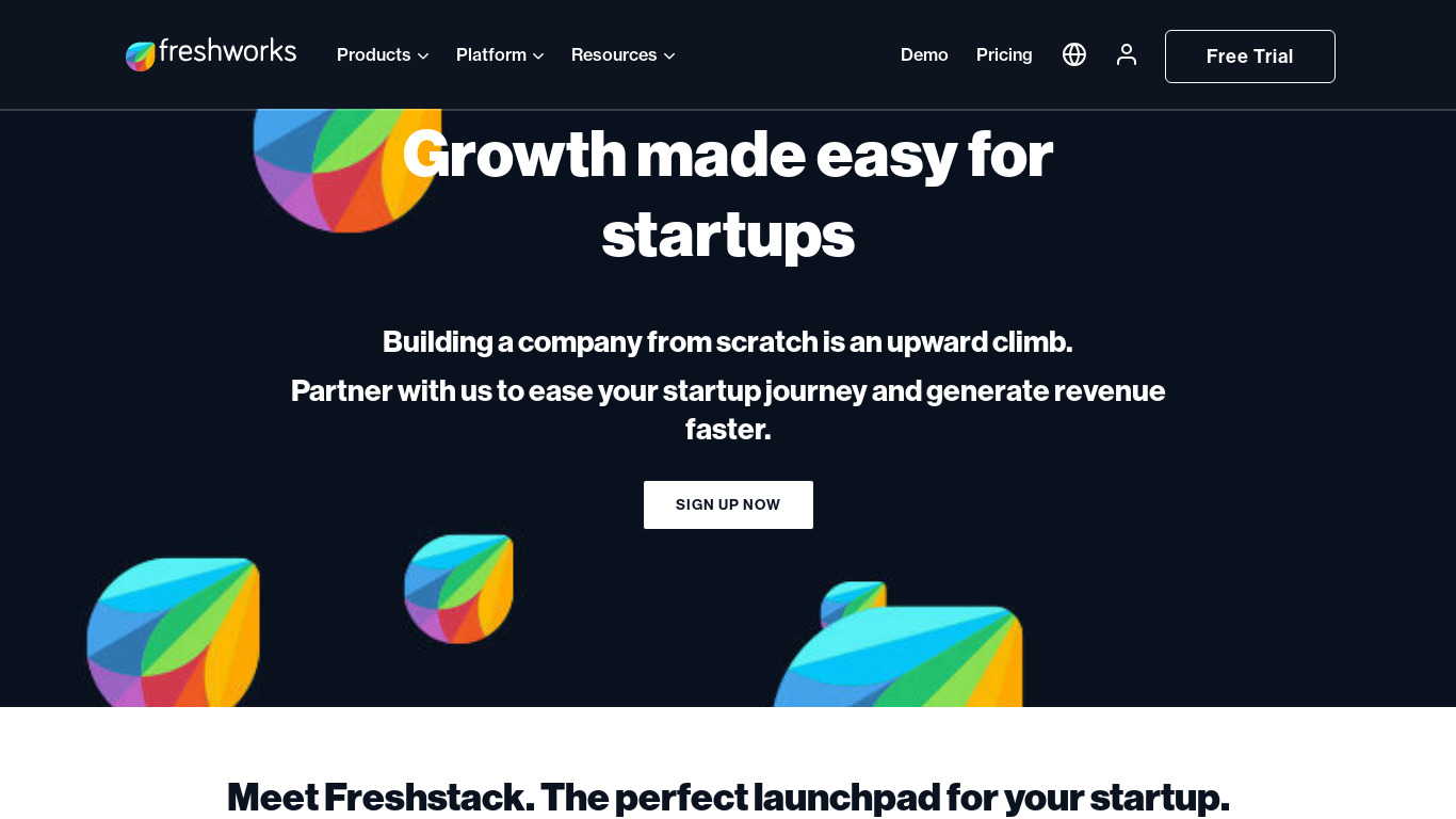 Freshstack from Freshworks Landing page