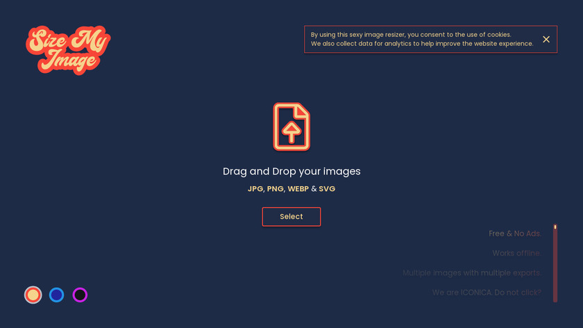 SizeMyImage Landing Page
