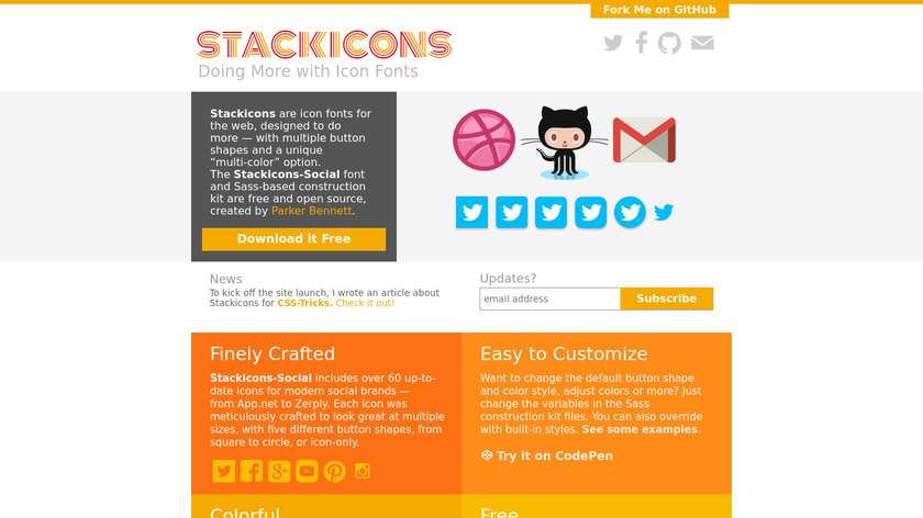 Stackicons Landing Page