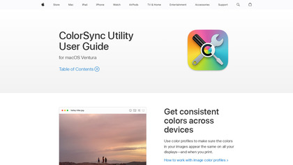 ColorSync Utility image