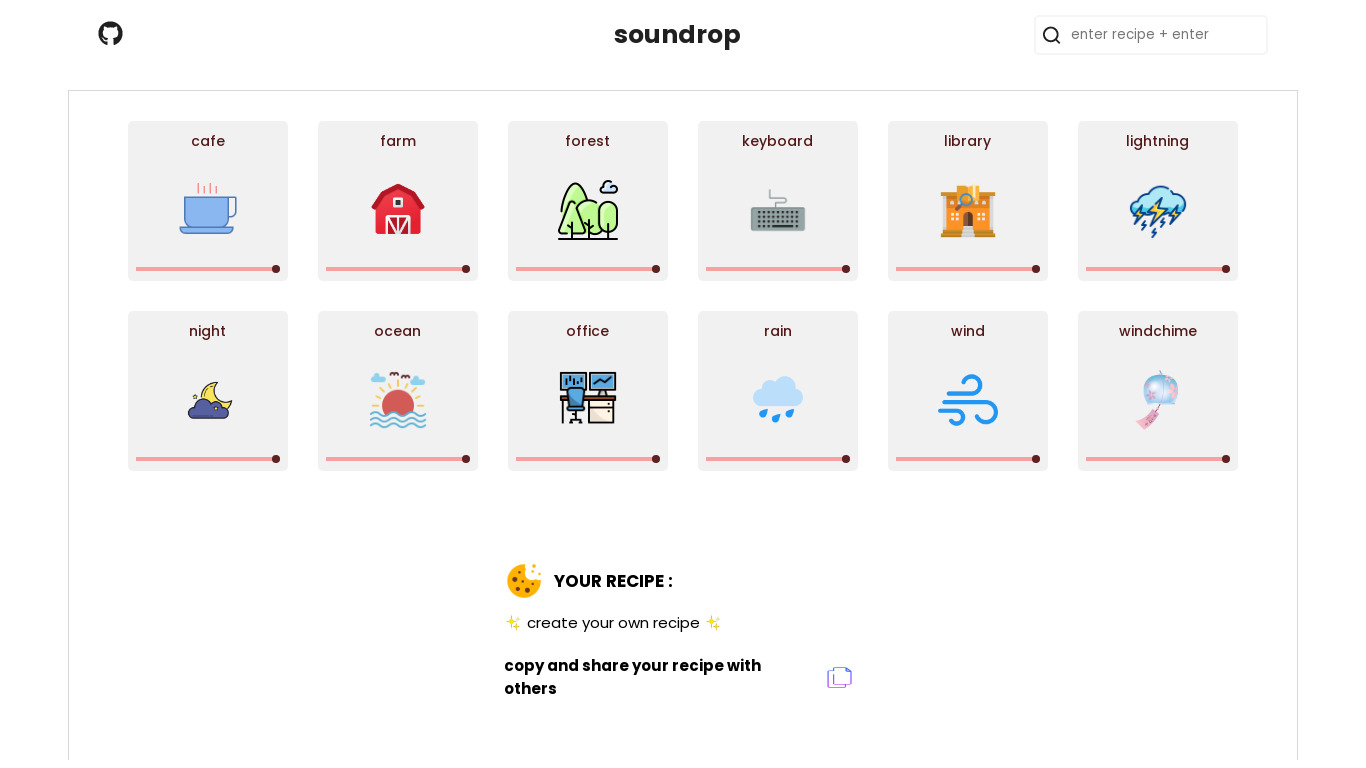 soundrop Landing page