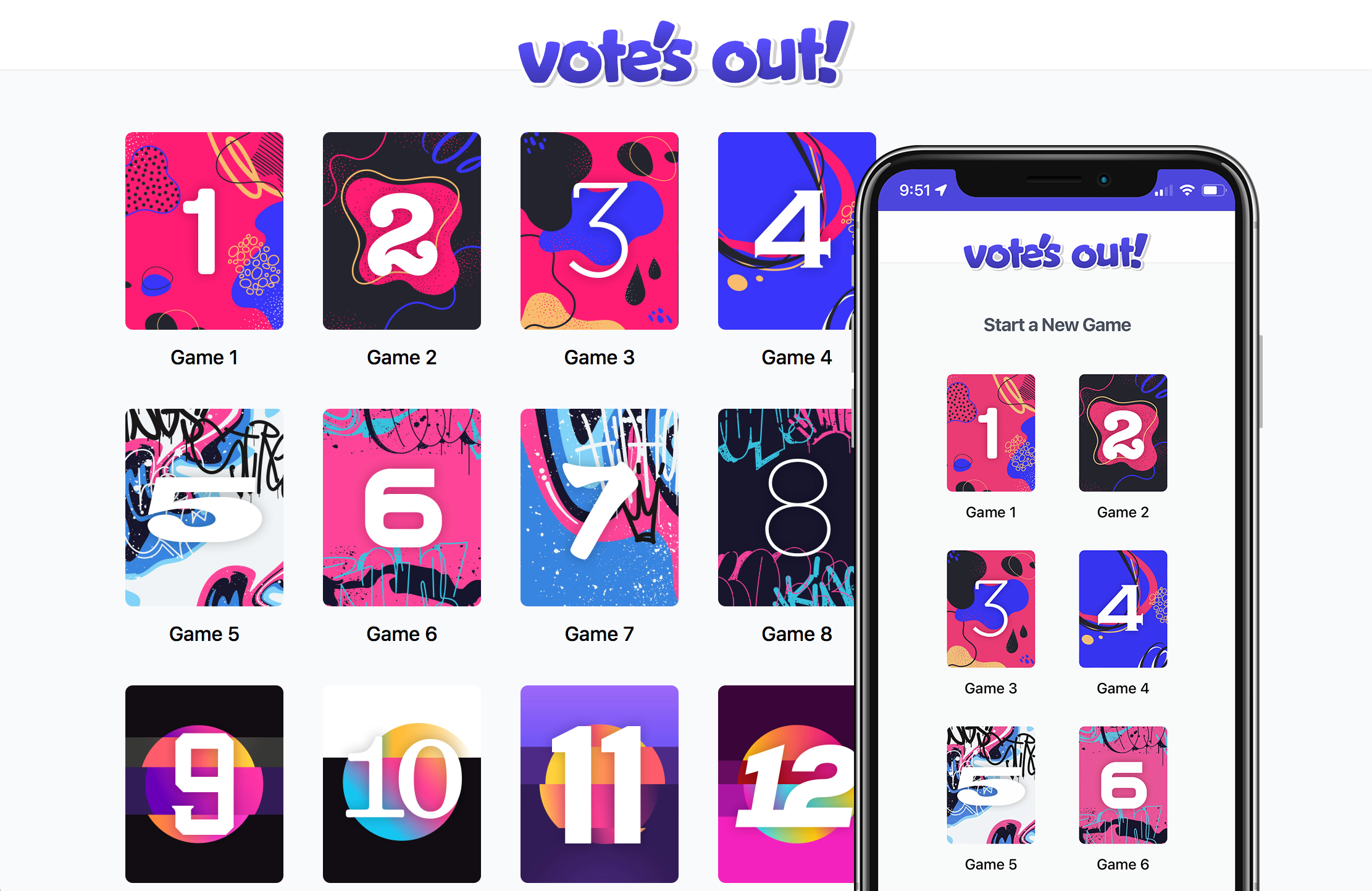 The Vote's Out Landing page