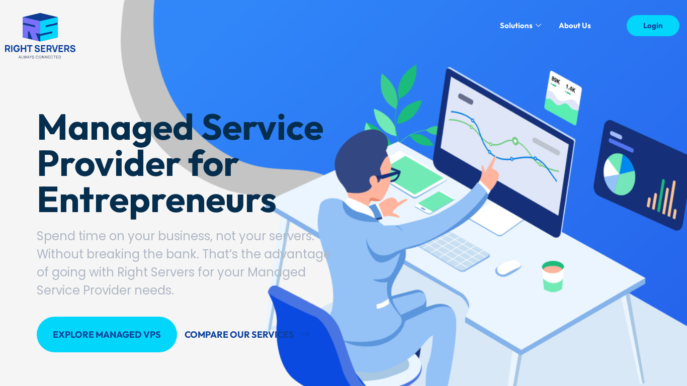 Right Servers Landing page