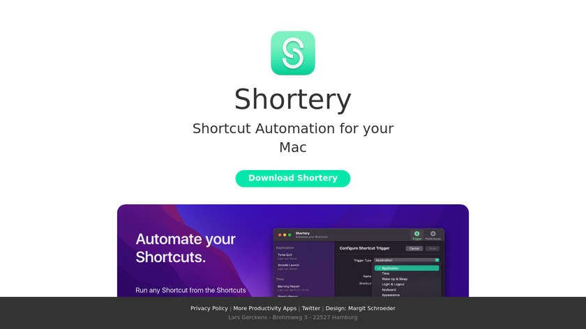 Shortery Landing Page