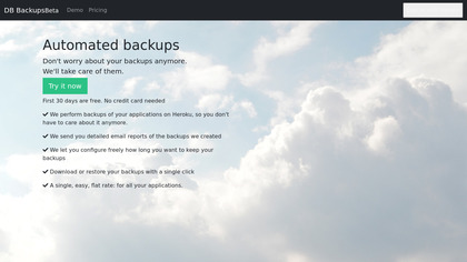 DB Backups screenshot