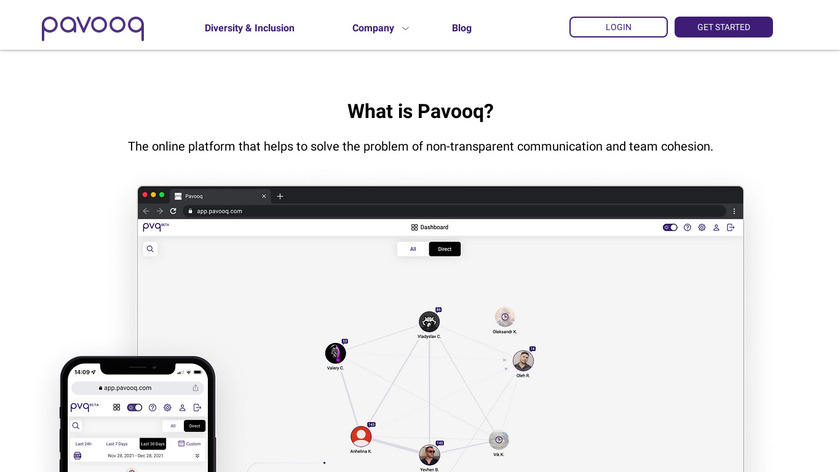 Pavooq Landing Page