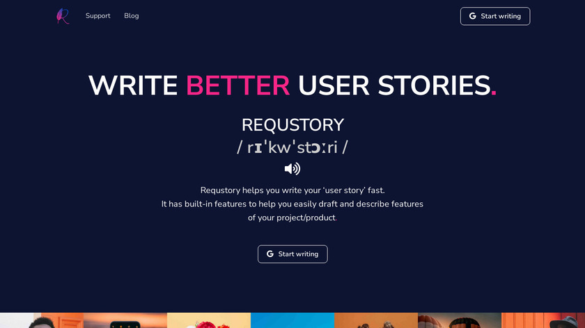 Requstory Landing Page