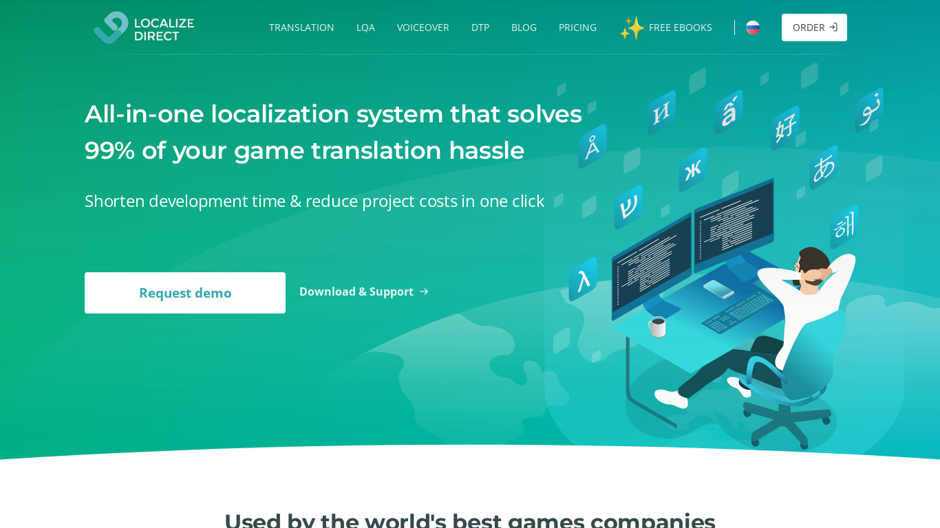 Localize Direct Landing page
