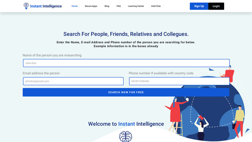 Instant Intelligence AI Landing Page