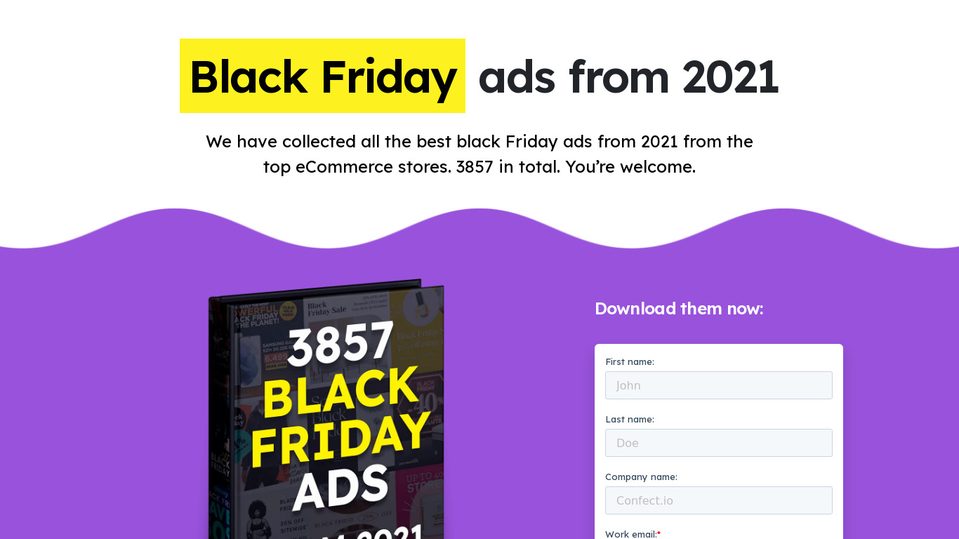 2021 Black Friday Ads Landing page