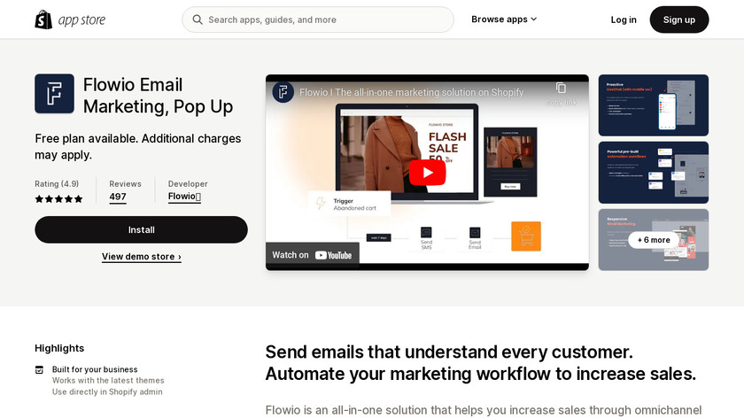 Flowio Landing Page