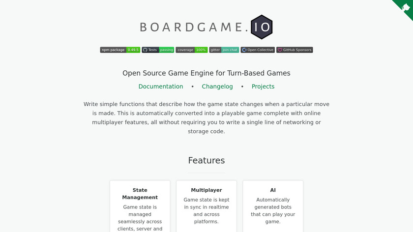 Boardgame.io Landing Page