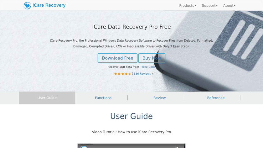 iCare Data Recovery Pro Landing Page