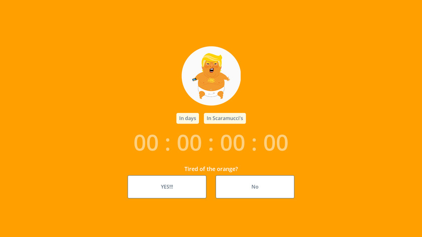 Orange Countdown Landing Page