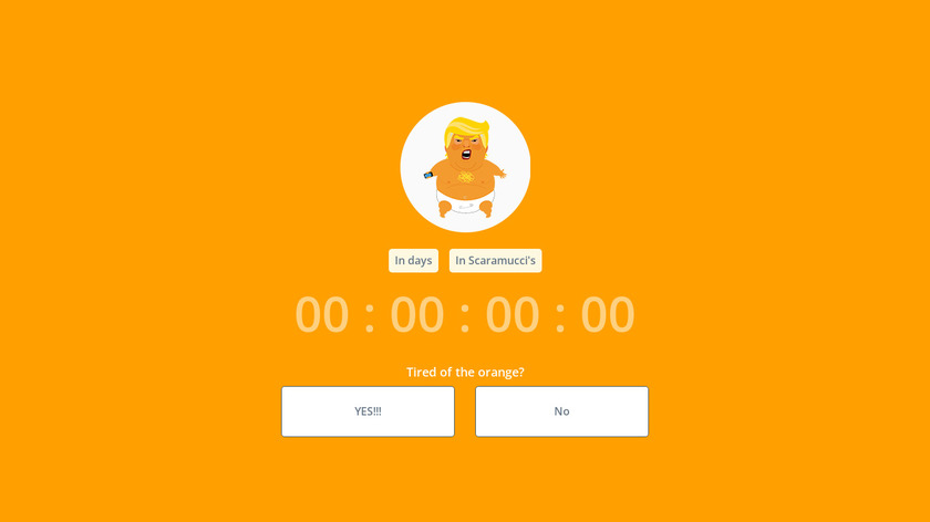 Orange Countdown Landing Page