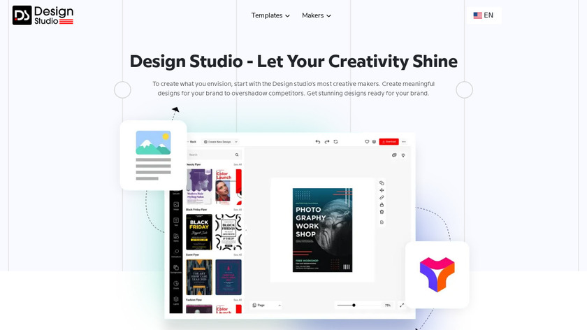 SmallSEOTools Design Studio Landing Page
