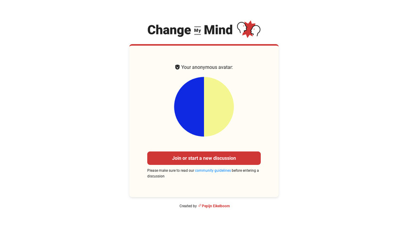 Change My Mind Landing Page