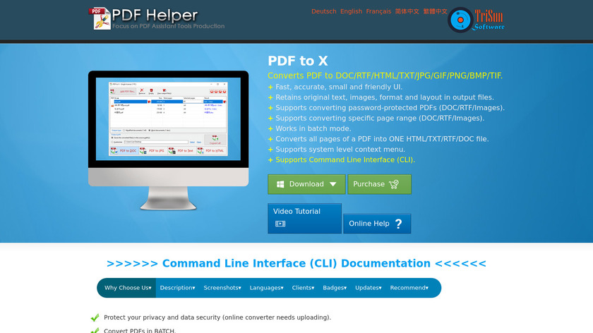 PDF to X Landing Page