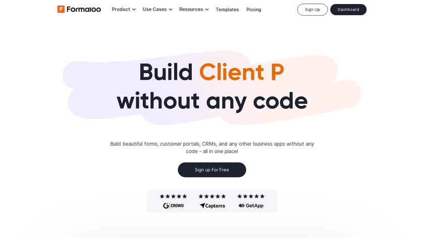 Formaloo 2.0 for Mobile Landing Page