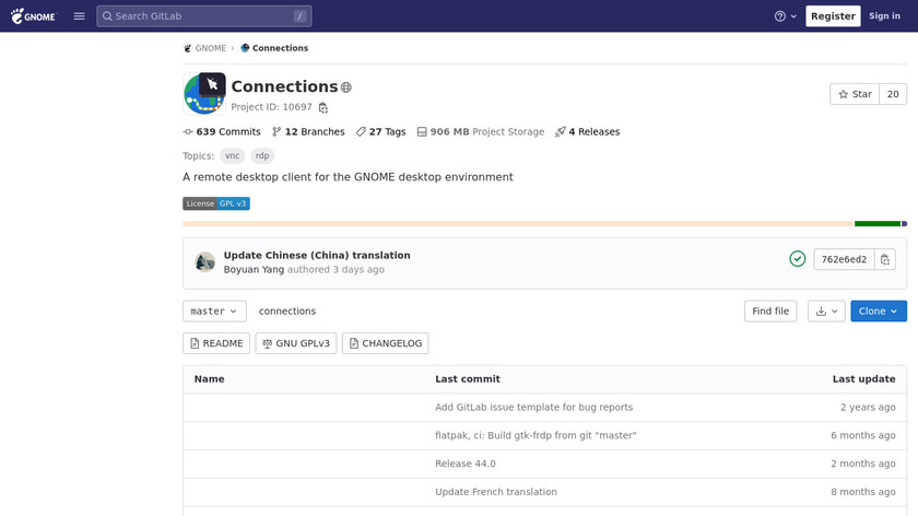 Connections Landing Page
