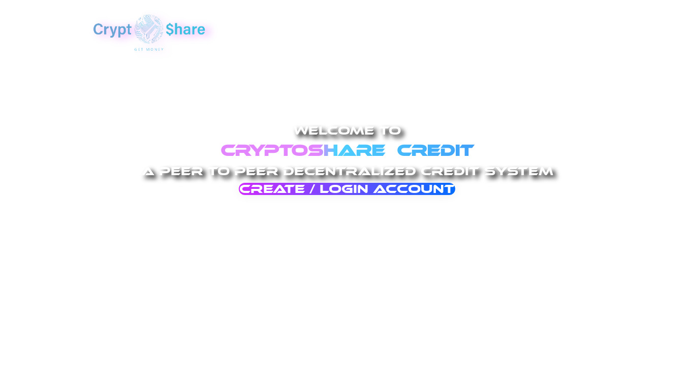 Cryptohare Landing page