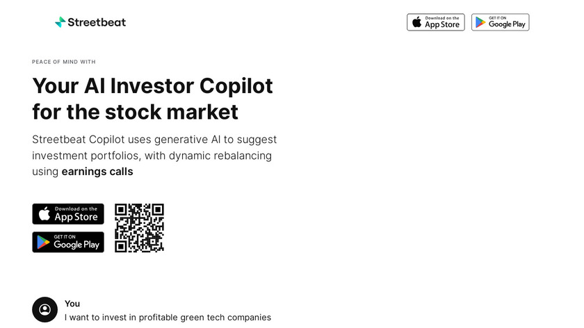 Streetbeat - Investing App Landing Page