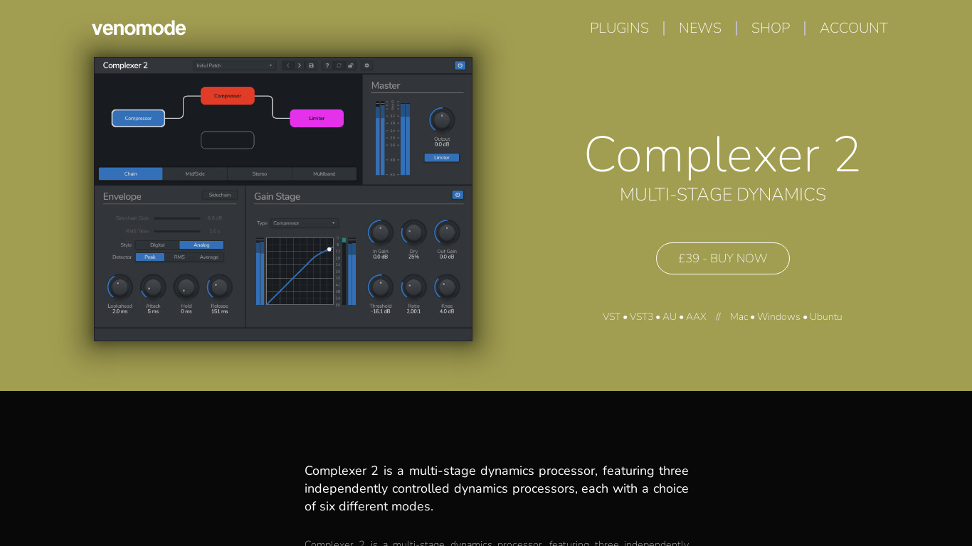 Complexer Landing page