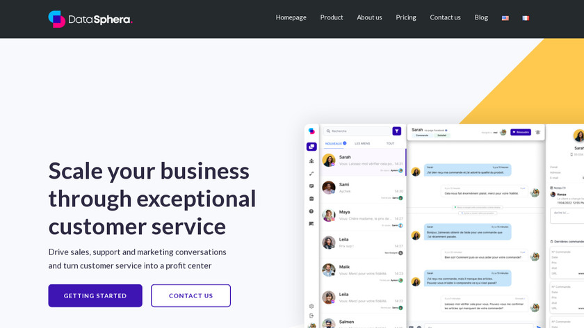 Datasphera Landing Page