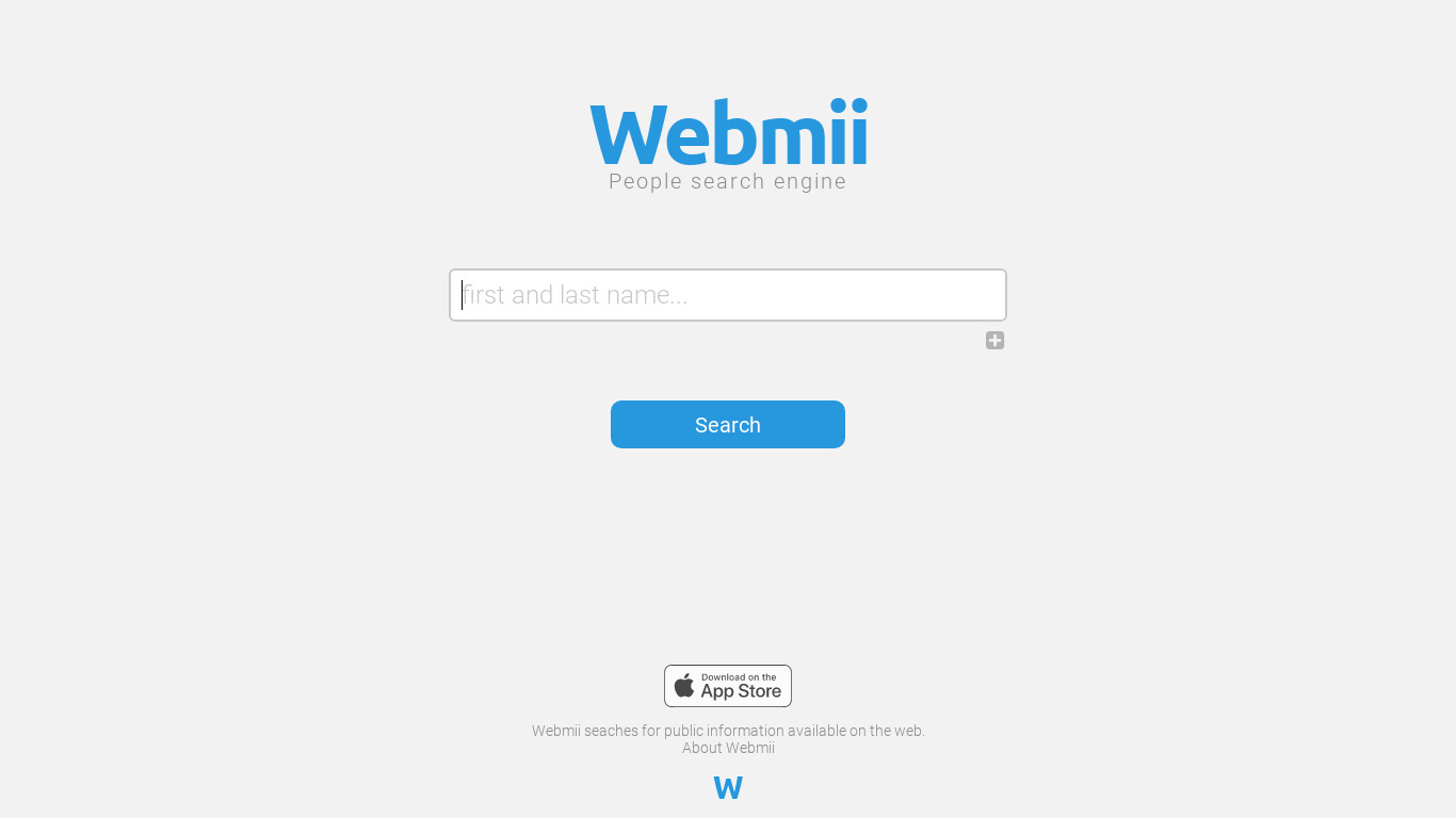 Webmii Landing page