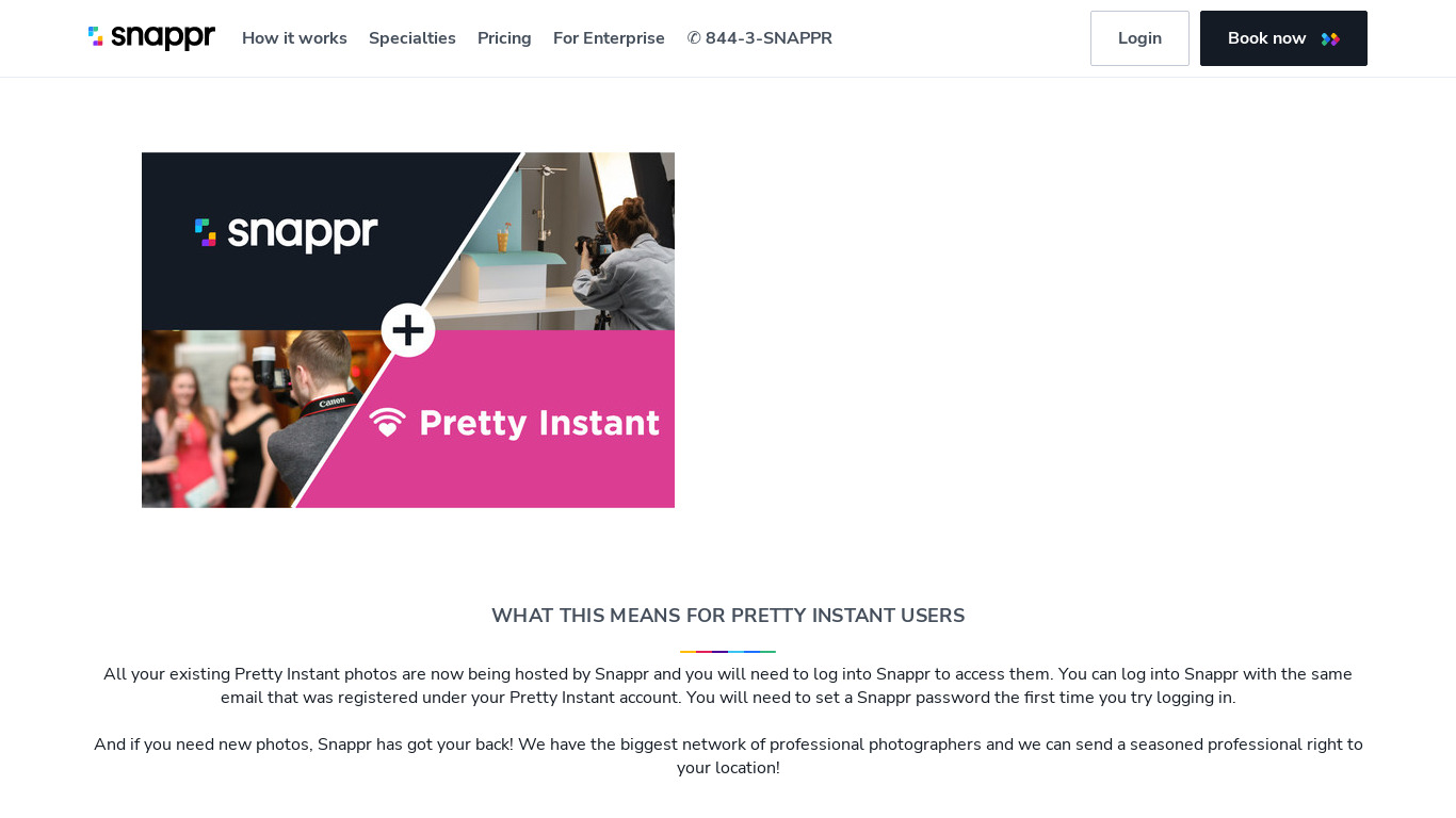 Pretty Instant Landing page