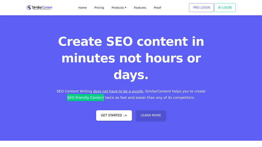 SimilarContent Pro Landing Page