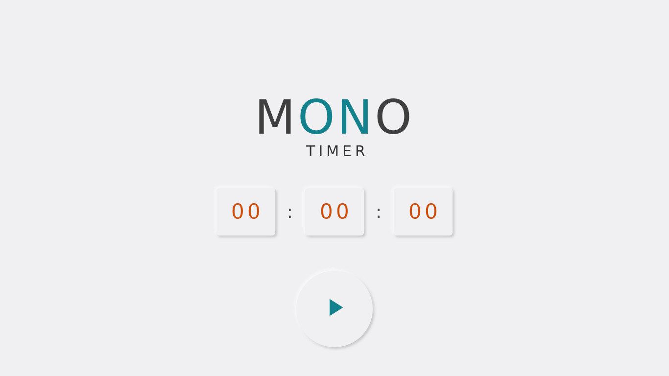 MonoTimer Landing page