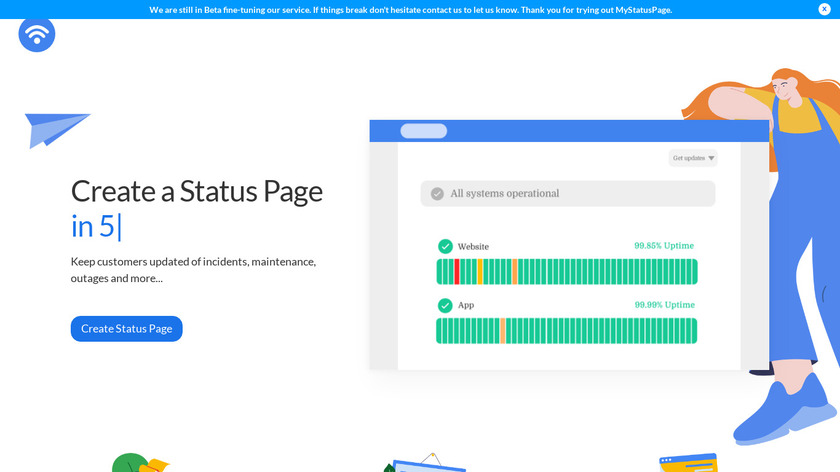 My Status Page Landing Page