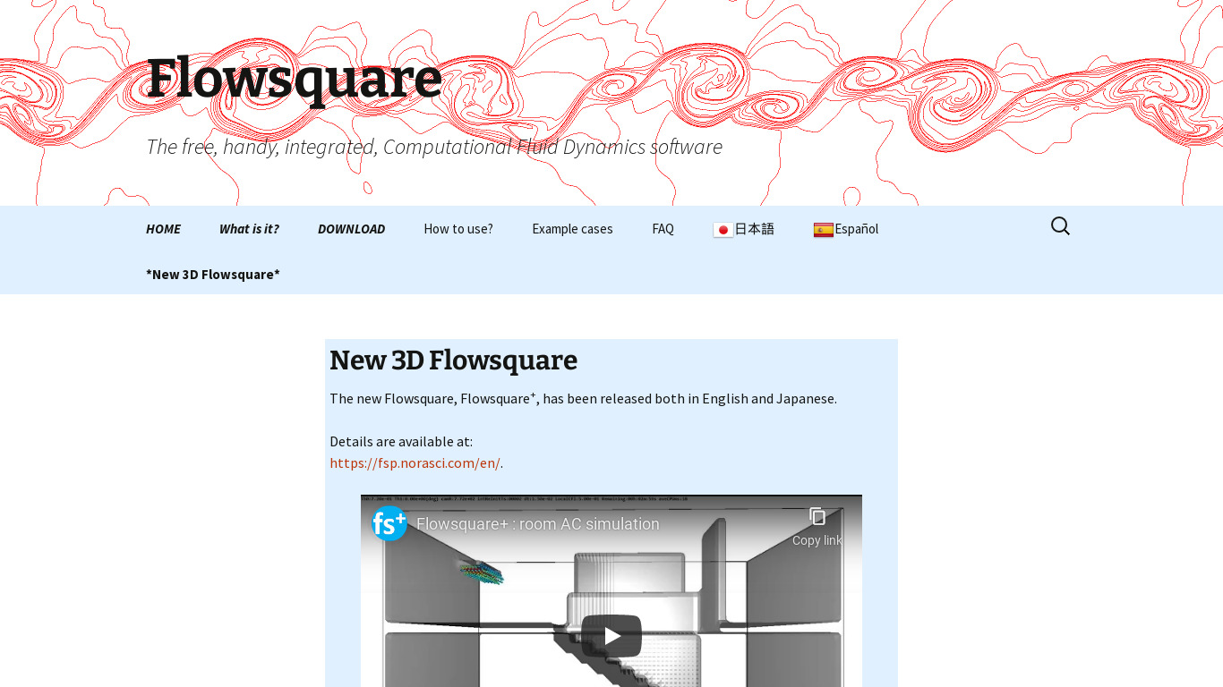 Flowsquare Landing page