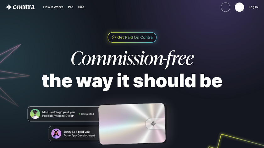 Payments on Contra Landing Page