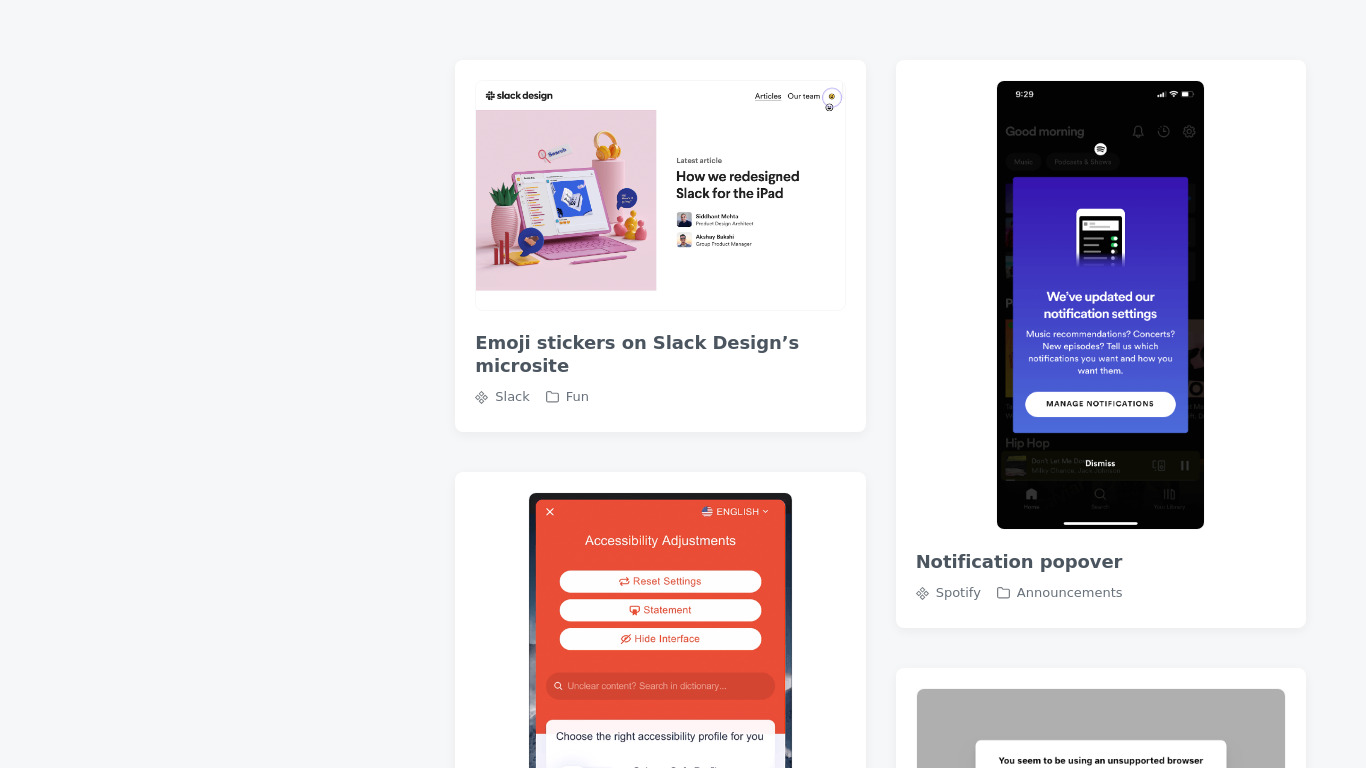 Heypatterns Landing page