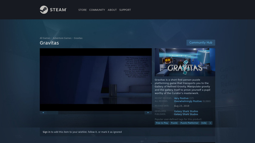 Gravitas Landing Page