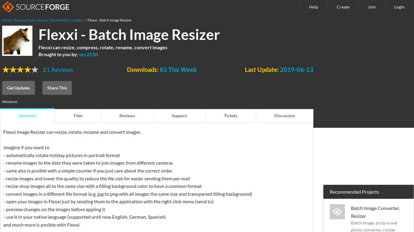 Flexxi Image Resizer Landing Page