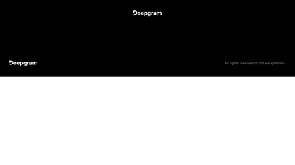 Deepgram MissionControl screenshot