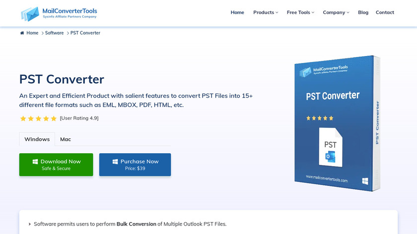 MCT PST Converter Tool Landing Page