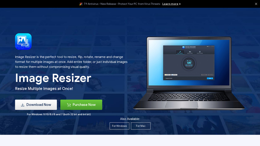 Image Resizer – Resize Photos Landing Page