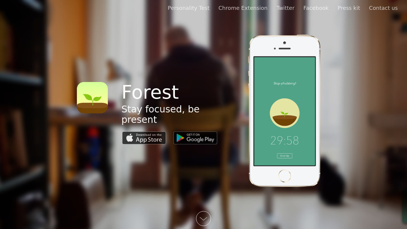 Forest: Stay focused Landing Page