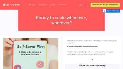 Become Self-Serve by UserGuiding image
