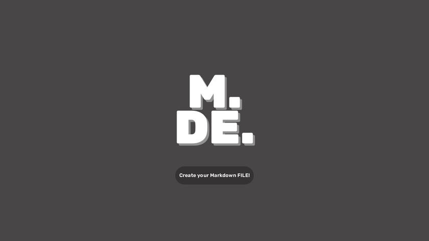 MDEditorsy Landing Page